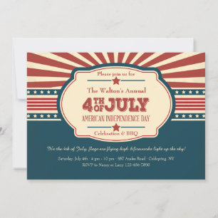 Invitación al Día de la Independencia Americana