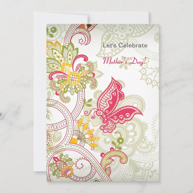 Invitación al Día de la Madre (Anverso)
