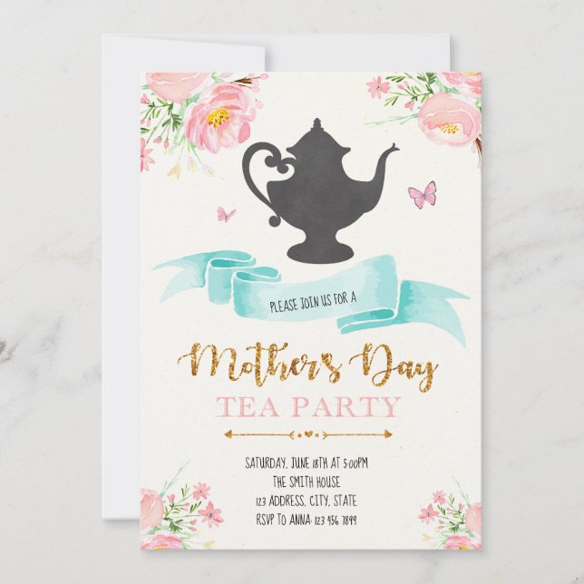 Invitación al Día de la Madre (Anverso)