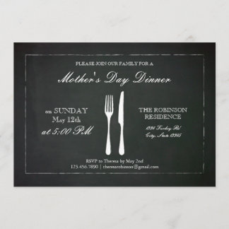 Invitación al Día de la Madre a Chalkboard de époc