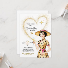 Invitación al Día de la Madre - Dama asiática con