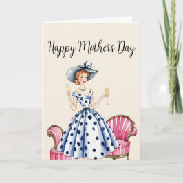 Invitación al Día de la Madre - Dama con dos champ