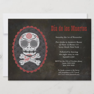 Invitación al Día de los Muertos del Fiesta Muerto