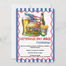 Invitación al Día de los Veteranos | BBQ en honor