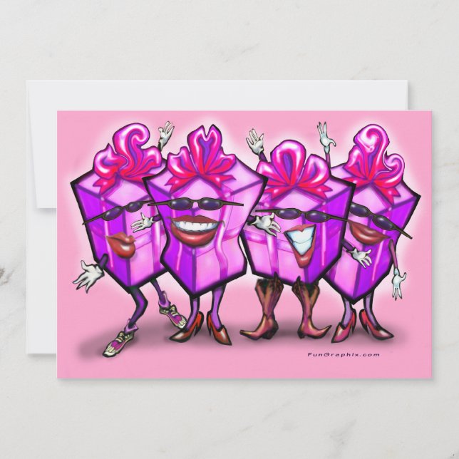 Invitación al Día de Salida del chica (Anverso)