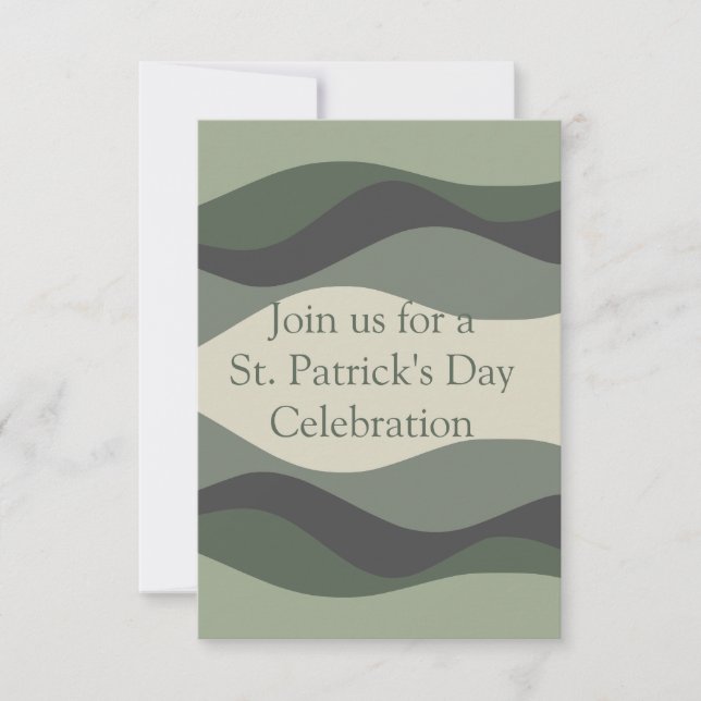 Invitación al Día de San Patricio (Anverso)