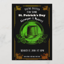 Invitación al Día de San Patricio al Oro Verde