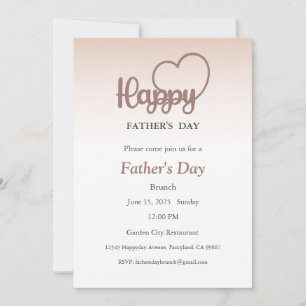 Invitación al Día del Padre, almuerzo de brunch de