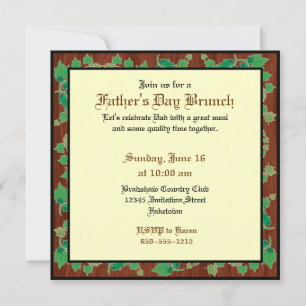 Invitación al Día del Padre Personalizado (deja di