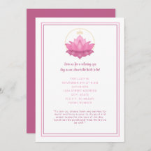 Invitación al día del spa Zen Lotus