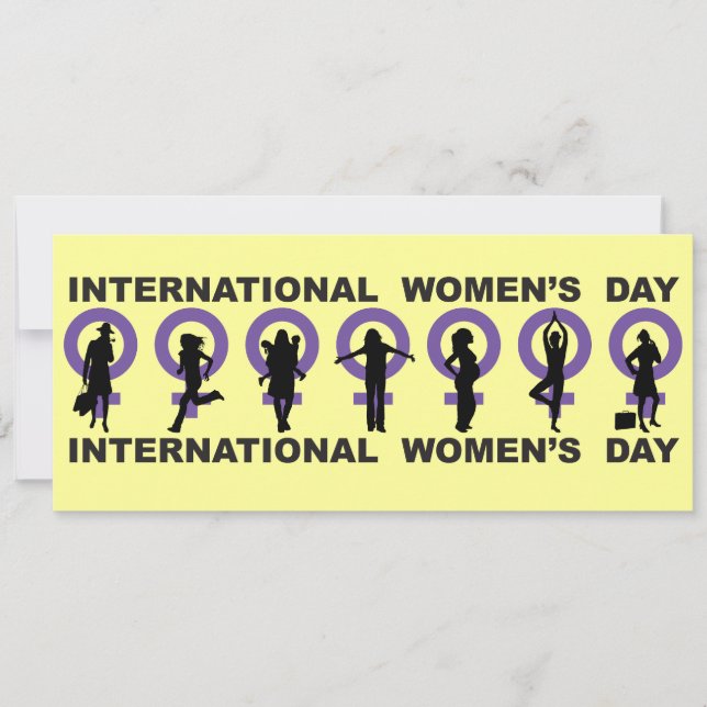 Invitación al Día Internacional de la Mujer (Anverso)