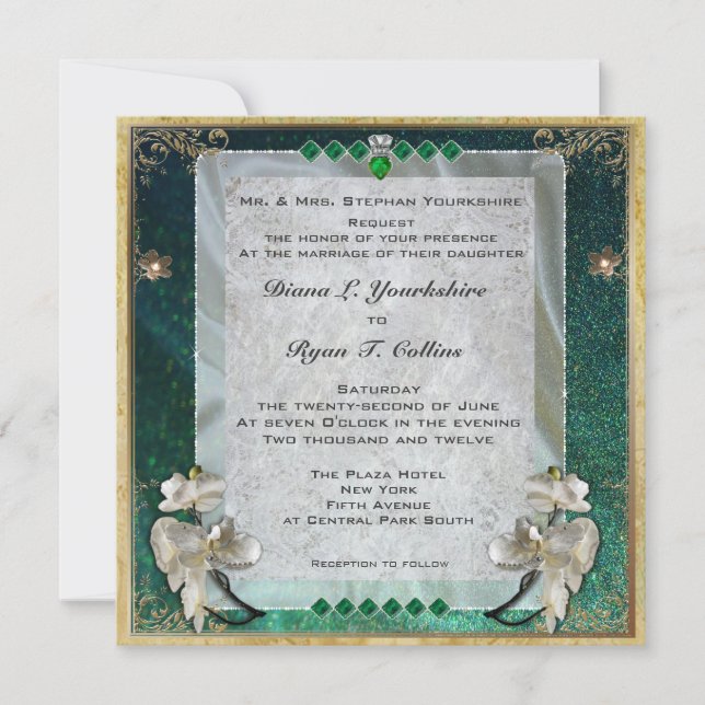 Invitación al diamante esmeralda (Anverso)