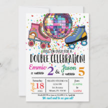 Invitación al Disco de Patinaje sobre Ruedas de Do