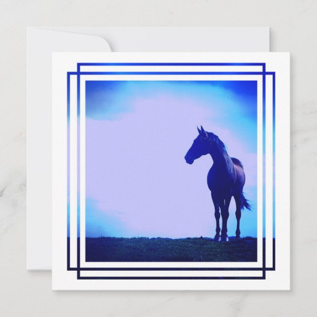 Invitación al diseño de caballos (Anverso)