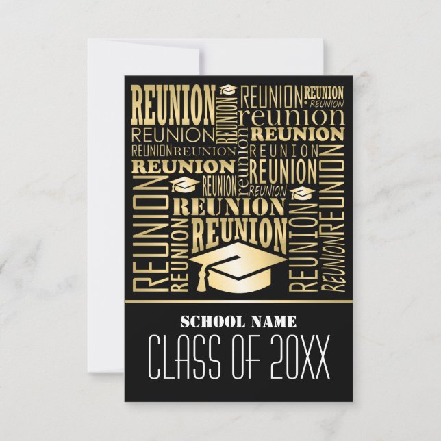 Invitación al diseño de Reunión Escolar (Anverso)