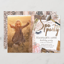 Invitación al diseño de Safari de lujo en el Spa d