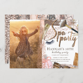 Invitación al diseño de Safari de lujo en el Spa d