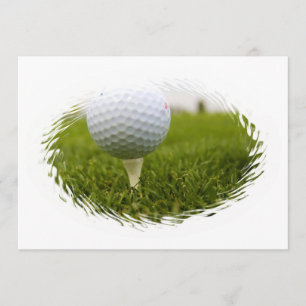 Invitación al diseño del árbol de golf