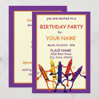 Invitación al diseño del Fiesta de cumpleaños Cray