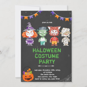 Invitación al disfraz de Halloween