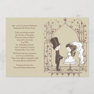 Invitación al ensayo Boda