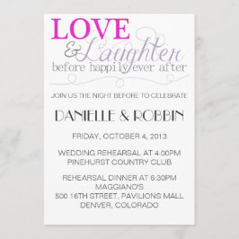 Invitación al ensayo de amor y risa