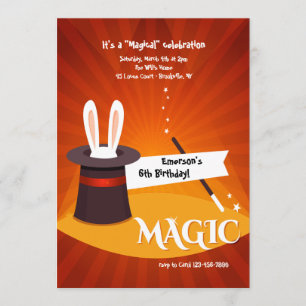 Invitación al espectáculo de magia