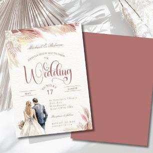 Invitación al estacionamiento de Boda de hierba Bo