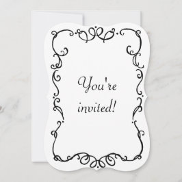 Invitación al estilo Art Nouveau vintage