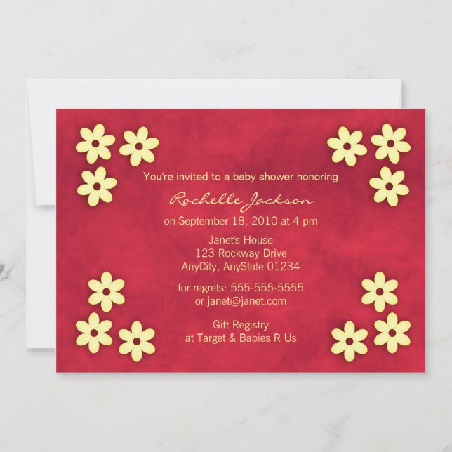 Invitación al estilo asiático (Anverso)