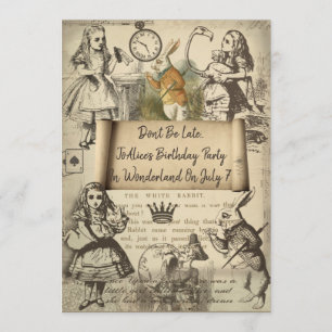 Invitación al evento a Wonderland