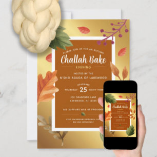 Invitación al evento Challah Bake