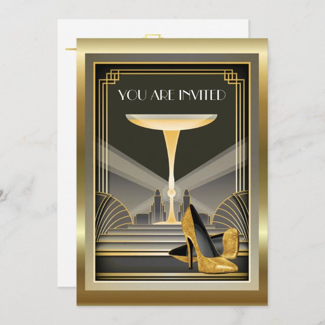 Invitación al Evento Contemporáneo Deco Gala 3 (Anverso / Reverso)