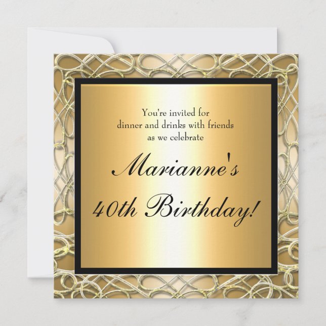 Invitación al evento de cumpleaños y aniversario c (Anverso)