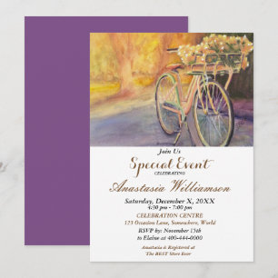 INVITACIÓN AL EVENTO DE FIESTA DE BICICLETA EN EL 