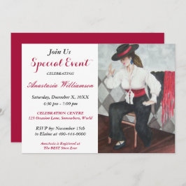 INVITACIÓN AL EVENTO DE FIESTA DE NEGRO Y BLANCO