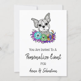 *~ Invitación al evento de Frenchie Bulldog francé