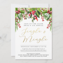 Invitación al evento de guirnalda fresca Jingle & 