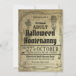 Invitación al evento de Halloween Western Costume