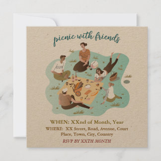 Invitación al evento de Ilustracion Picnic con ami
