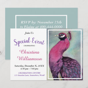 INVITACIÓN AL EVENTO DE LA FIESTA DEL PAVO REAL RO