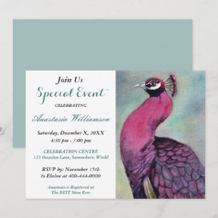 INVITACIÓN AL EVENTO DE LA FIESTA DEL PAVO REAL RO
