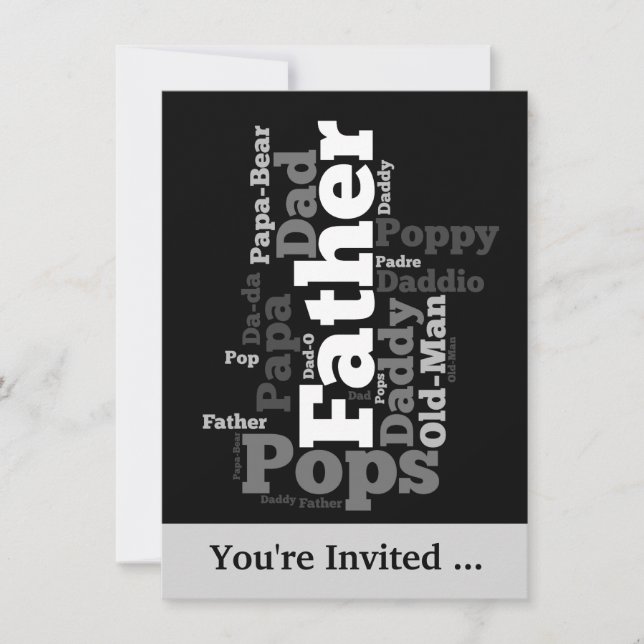 Invitación al evento del Día del Padre (Anverso)