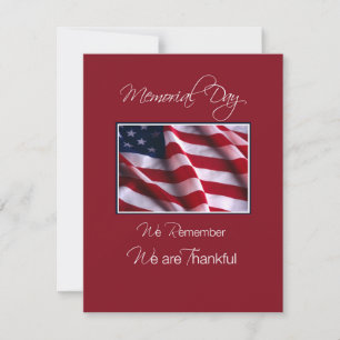 Invitación al evento Memorial Day, Bandera en rojo