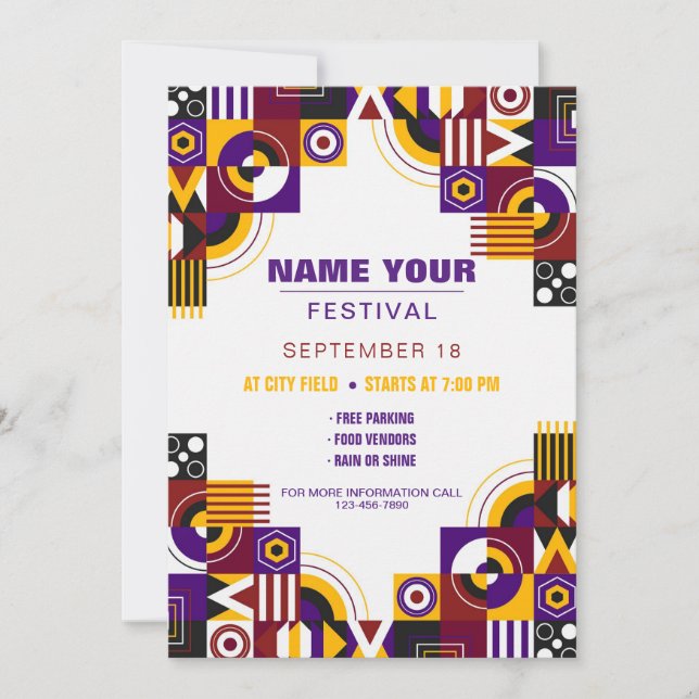 Invitación al Festival (Anverso)