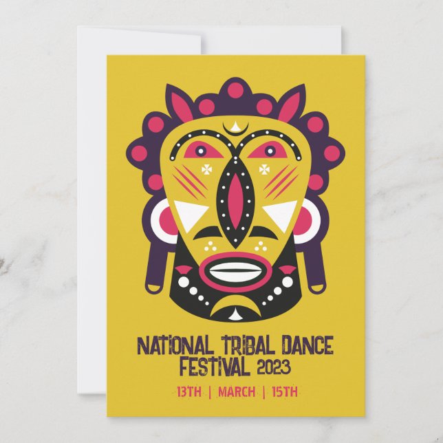 Invitación al Festival Cultural Tribal (Anverso)
