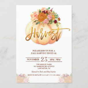 Invitación al Festival de Calabaza Floral de la Co