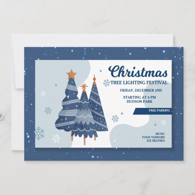 Invitación al Festival de Iluminación de Árbol de  (Anverso)