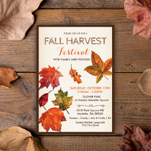 Invitación al Festival de la Cosecha de Otoño