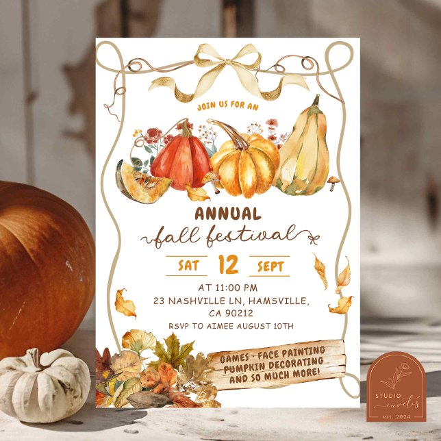 Invitación al Festival de la Cosecha de Otoño Rúst (Subido por el creador)
